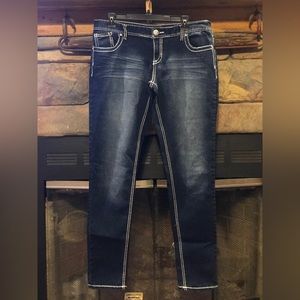 Dark denim jeans from maurice’s